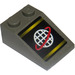 LEGO Helling 2 x 3 (25°) met Alpha Team Globe Sticker met ruw oppervlak (3298)