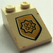 LEGO Pente 2 x 3 (25°) avec Gold World City Police Badge avec surface rugueuse (3298)