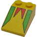 LEGO Slope 2 x 3 (25°) with Red and Green with Rough Surface (3298)