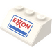 LEGO Sklon 2 x 3 (45°) s Exxon Samolepka (3038)