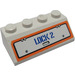 LEGO Helling 2 x 4 (45°) met &quot;LOCK 2&quot; Sticker met ruw oppervlak (3037)