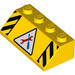 LEGO Slope 2 x 4 (45°) with Tools and Hazard Stripes with Smooth Surface (3037 / 43307)