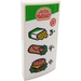 LEGO Slope 2 x 4 Curved with &#039;BURGER&#039;, Fries &#039;3&#039;, Wrap &#039;4&#039; and Burger &#039;9&#039; Sticker with Bottom Tubes (88930)