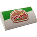 LEGO Pendenza 2 x 4 Curvo con &#039;BURGER&#039; Adesivo con tubi alla base (88930)