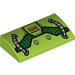 LEGO Helling 2 x 4 Gebogen met Cables en Lucht Vents Rooster met buizen aan de onderzijde (26252 / 88930)