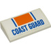 LEGO Slope 2 x 4 Curved with &quot;Coast Guard&quot; Sticker with Bottom Tubes (88930)