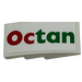 LEGO Helling 2 x 4 Gebogen met &#039;Octan&#039; Sticker (93606)