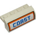 LEGO Sklon 2 x 4 x 1.3 Zakřivený s &quot;COAST&quot; Samolepka (6081)