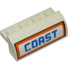 LEGO Helling 2 x 4 x 1.3 Gebogen met &quot;COAST&quot; Sticker (6081)