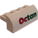 LEGO Steigung 2 x 4 x 1.3 Gebogen mit Octan Logo Aufkleber (6081)