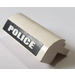 LEGO Slope 2 x 4 x 1.3 Curved with &#039;POLICE&#039; on Black Background Sticker (6081)