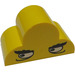 LEGO Steigung 2 x 4 x 2 Gebogen mit Gerundet oben mit Augen (6216)