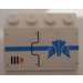 LEGO Helling 3 x 4 (25°) met Blauw Stripe, Galaxy Squad logo, Lucht Vent en Oranje Pijl (Links) Sticker (3297)
