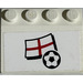 LEGO Slope 3 x 4 (25°) with Flag of England and Football Sticker (3016)