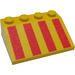 LEGO Pente 3 x 4 (25°) avec rouge Rayures (3297)