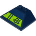 LEGO Slope 3 x 4 Double (45° / 25°) with Lime Stripe with Cut Out Edges and &#039;16+&#039; Sticker (4861)