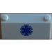 LEGO Helling 3 x 6 (25°) met EMT Star of Life Sticker zonder binnenmuren (58181)