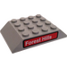 LEGO Steigung 4 x 6 (45°) Doppelt mit Forest Hills Zug Aufkleber (32083)