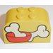 LEGO Pente Brique 2 x 4 x 2 Incurvé avec Bones (4744)