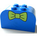 LEGO Helling Steen 2 x 4 x 2 Gebogen met bow tie Decoratie (4744)