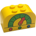 LEGO Slope Brick 2 x 4 x 2 Curved with Dial (4744)