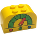 LEGO Slope Brick 2 x 4 x 2 Curved with Dial (4744)