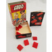 LEGO Sloping Roof Bricks 2 x 2 (Rosso) 282-1