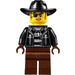 LEGO Schlange Rattler mit Cowboy Hut Minifigur