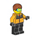 LEGO Snow Tuber - Bright Light Orange Jacket Minifigure