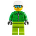 LEGO Snowboarder con Bianco Casco Minifigure