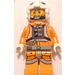 LEGO Snowspeeder Piloot met Wit Helm en Koptelefoon Minifiguur