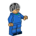 LEGO Soccer Player, Female (Black Bowl Cut Hair) and Glasses Minifigure