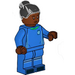 LEGO Soccer Player, Female (Black Bun Hair) Minifigure