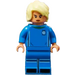 LEGO Soccer Player, Female, Blauw Uniform, Blonde Haar minifiguur