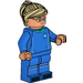 LEGO Soccer Player, Female, Blauw Uniform, Tan Paardenstaart minifiguur