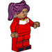 LEGO Soccer Player, Female (Magenta Hair) Minifigure