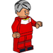 LEGO Soccer Player, Female (Medium Stone Grijs Haar) minifiguur