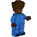 LEGO Soccer Player, Male (Dark Brown Curly Hair)