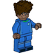 LEGO Soccer Player, Male (Dark Brown Curly Cheveux)