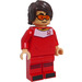 LEGO Soccer Player, Male (Dark Brown Midden lengte Toulsed Haar)