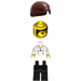 LEGO Fotball Player med Adidas number 2 Klistremerke Minifigur