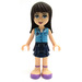 LEGO Sophie met Dark Blauw Layered Skirt en Medium Blauw Sleevless Top minifiguur