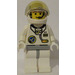 LEGO Rymd Port - Astronaut, Vit Ben med Ljus grå Höfter Minifigur