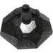 LEGO Speckle Black Rock 4 x 4 x 1.3 Top (30293 / 42284)
