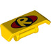 LEGO Spoiler mit Griff mit &#039;R&#039;, rot Kreis (26094 / 98834)