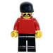 LEGO Sports - Red Torso, Black Cap, Beard Minifigure
