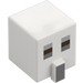 LEGO Square Head with Nose with Skeleton Face (23766 / 106307)