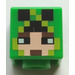 LEGO Square Minifigure Head with Creeper Costume Face (19729)