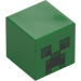 LEGO Firkantet Minifigur Hode med Creeper Ansikt (20275 / 28275)