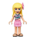 LEGO Stephanie, Bright Rosa Layered Falda Minifigura